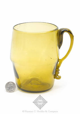 Freeblown Handled Drinking Vessel, Form similar to TH plate 3, #3