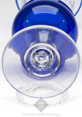Freeblown Vase, Similar in form and construction to PG plate 44, attributed to Thomas Bovard, glassblower