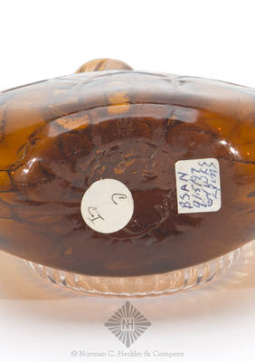 Pattern Molded Pocket Flask, Similar in form and construction to MW color plate VI, #6