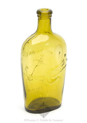 Eagle - Anchor And "New London / Glass Works" Historical Flask, GII-68
