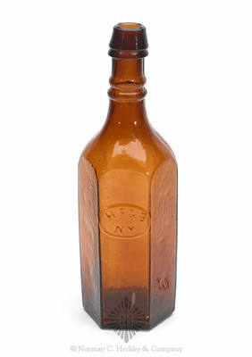 "H. F & B / N.Y." Whiskey Bottle, Similar to H #140