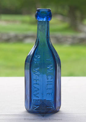 "T.W. Gillett / New Haven / (Star)" Soda Water Bottle, WB pg. 7 and H color plate XVI, bottom row