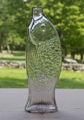 "The / Fish Bitters" - "W.H. Ware / Patented 1866" Figural Bitters Bottle, R/H #F-46