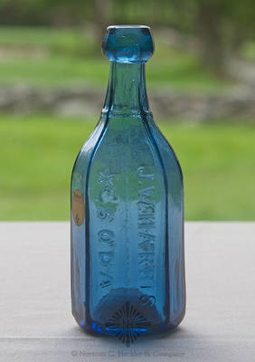 "J.W. Harris / (Star) Soda / New Haven / Conn" Soda Water Bottle, WB pg. 9 and 10