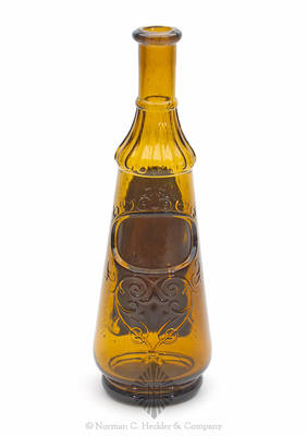 "Bay / Rum." Label Under Glass Barber Bottle