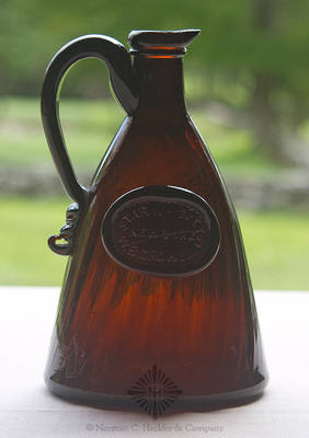 "Star Whiskey / New York / W.B. Crowell Jr." Sealed Handled Whiskey Jug, H #505