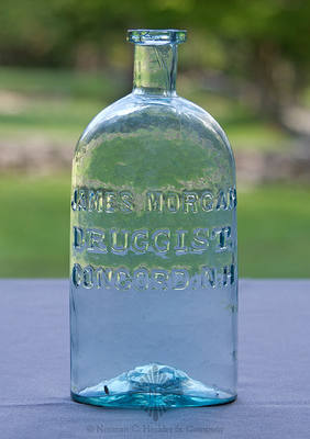 "James Morgan / Druggist, / Concord, N.H" Medicine Bottle