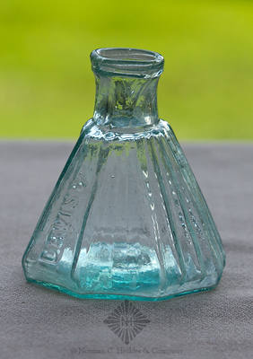 "Davis & / Miller" Umbrella Ink Bottle, Similar in form and construction to C #118