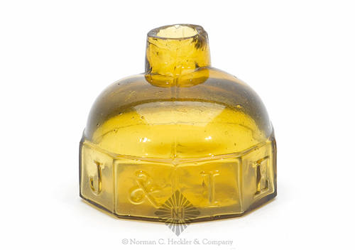 "J & I E M" Figural Ink Bottle, C #628