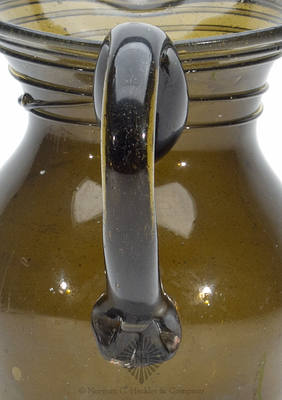 Early Freeblown Pitcher, Similar in form and construction to McK plate 71a, #6
