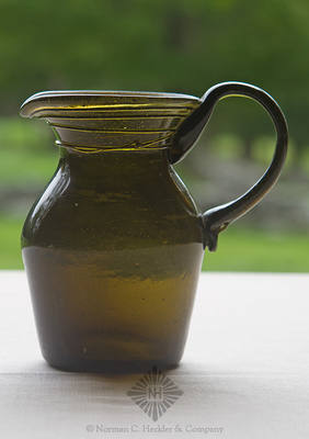Early Freeblown Pitcher, Similar in form and construction to McK plate 71a, #6