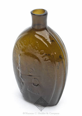 "Washington" And Bust - "Jackson" And Bust Portrait Flask, GI-31