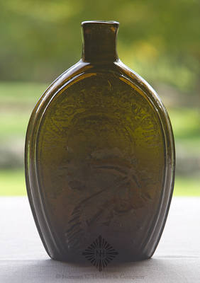"Washington" And Bust - "Jackson" And Bust Portrait Flask, GI-31