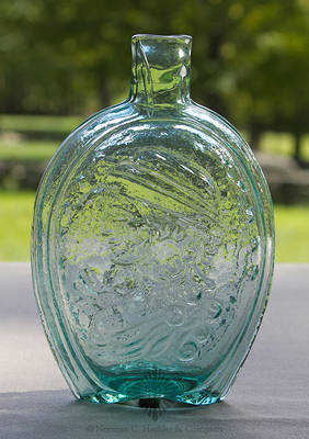 Columbia Bust - Eagle And "B & W" Portrait Flask, GI-121