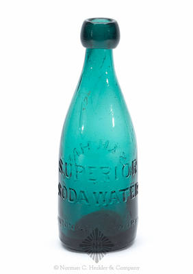 "E.S. & H. Hart" - "Superior / Soda Water / Union Glass Works" Soda Water Bottle, WB pg. 41