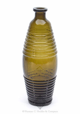 "Lancaster / Glass Works / Lancaster NY" Base Embossed Figural Whiskey Bottle, H #2043