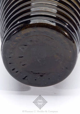"Lancaster / Glass Works / Lancaster NY" Base Embossed Figural Whiskey Bottle, H #2043