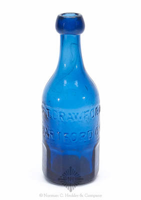 "M.T. Crawford / Hartford Ct" - "Union Glass Works Phila / Superior / Mineral Water" Bottle, WB pg. 17 and 18