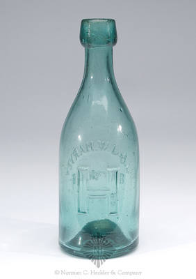 "J. & J.W. Harvey / Norwich / Conn." - "H" Soda Water Bottle, WB pg. 63 and 64