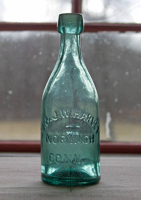 "J. & J.W. Harvey / Norwich / Conn." - "H" Soda Water Bottle, WB pg. 63 and 64