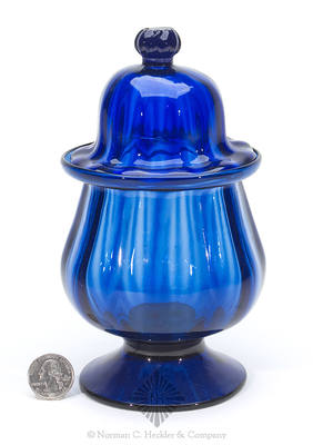 Pattern Molded Covered Sugar Bowl, Similar in form and construction to PG plate 166, center