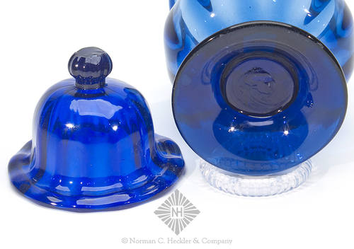 Pattern Molded Covered Sugar Bowl, Similar in form and construction to PG plate 166, center