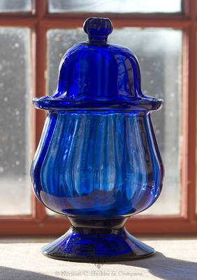 Pattern Molded Covered Sugar Bowl, Similar in form and construction to PG plate 166, center