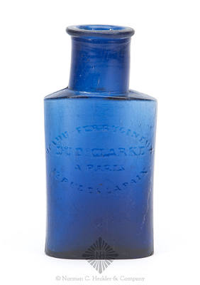 "Copahu Ferrucinlux / Dud Clarke / A Paris / 12 Rue De Lapaix" Medicine Bottle