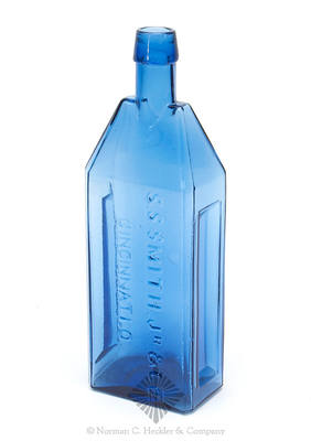 "S.S. Smith. Jr.. & Co / Cincinnati.O." Figural Whiskey Bottle