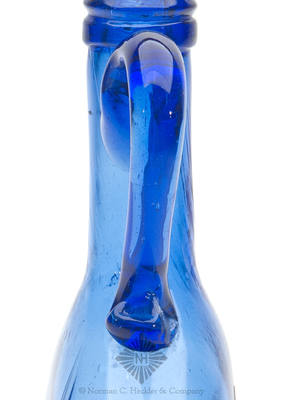 Freeblown Label Only Whiskey Jug, Similar in form and construction to MW plate 48, #4