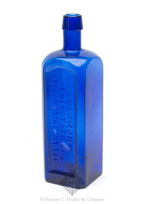 "Solomons' / Strengthening & / Invigorating Bitters" - "Savannah / Georgia." Bitters Bottle, R/H #S-140