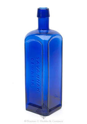 "Solomons' / Strengthening & / Invigorating Bitters" - "Savannah / Georgia." Bitters Bottle, R/H #S-140