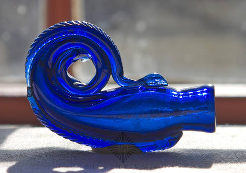Freeblown Figural Scent Bottle, Similar in form and construction to MW plate 102, #9