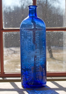 "Clarke's / World Famed / Blood Mixture / Lincoln-England" Medicine Bottle