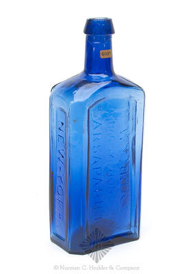 "Dr Wynkoop's / Katharismic Honduras / Sarsaparilla / New-York." Medicine Bottle, H #1361