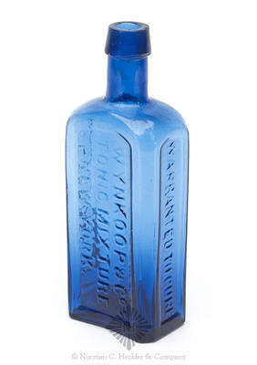 "Wynkoop & Co's / Tonic Mixture / New York. / Warranted To Cure / Fever & Ague" Medicine Bottle, AAM pg. 585