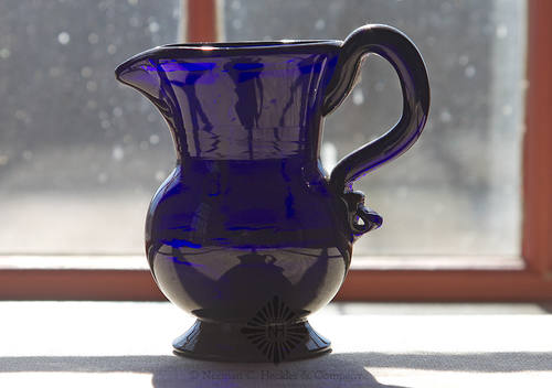Freeblown Creamer, Similar in form and construction to McK plate 13, #9