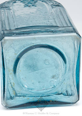 Cathedral Pickle Bottle, Similar to Z pg. 456, top left