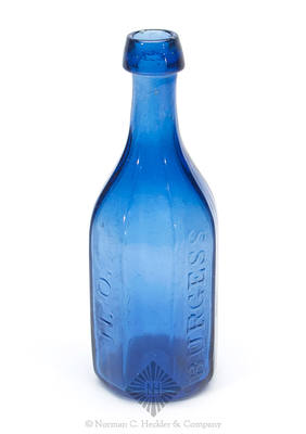 "Burgess / Mineral / Waters / N.O." Soda Water Bottle