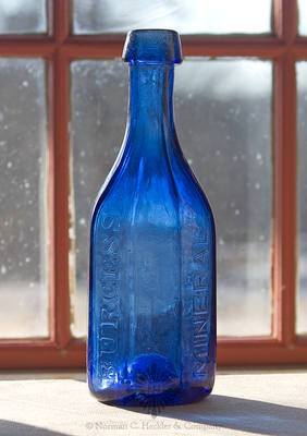 "Burgess / Mineral / Waters / N.O." Soda Water Bottle
