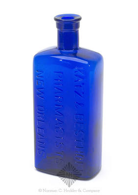 "Katz & Besthoff / Pharmacists / New Orleans" - "Katz & Besthoff" Medicine Bottle