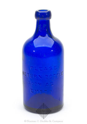 "Tiffany & Allen / Spruce Beer / Washington Market / Cor / Fair & / Washington St. / Paterson / N.J." - "Please / Return Bottle / Soon As / Empty" Beer Bottle