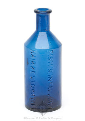 "Fish's Infallible / Hair Restorative" - "N. Mills" Medicine Bottle, AAM pg. 167