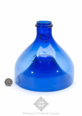 "Patented / New York / July 23 1870" Applied Seal Freeblown Flytrap