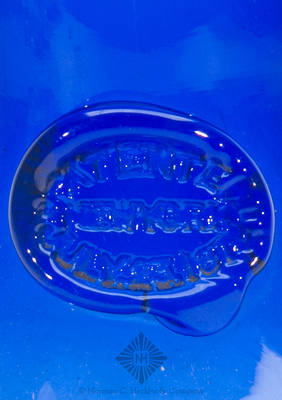 "Patented / New York / July 23 1870" Applied Seal Freeblown Flytrap