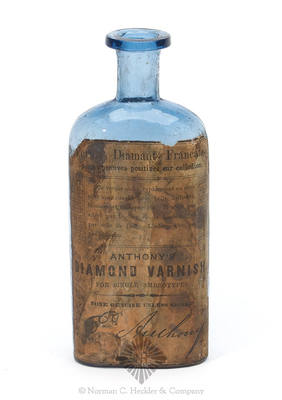 "E Anthony / New York" Early Photography Chemical Bottle