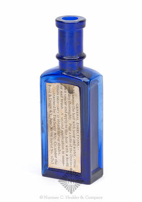 "Lightner's / Liquid / Hair Dye" Label Only Medicine Bottle