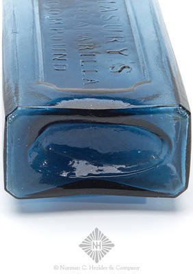 "Masury's / Sarsaparilla / Compound / J & T. Hawks / Rochester. N.Y." Medicine Bottle, Similar to PME pg. 241
