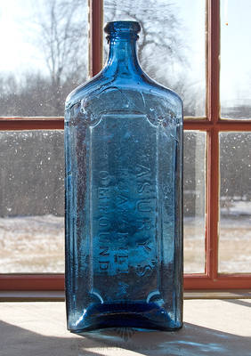 "Masury's / Sarsaparilla / Compound / J & T. Hawks / Rochester. N.Y." Medicine Bottle, Similar to PME pg. 241