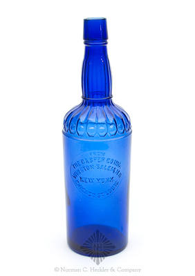 "From / The Casper Co. Inc. / Winston-Salem, N.C. / New York. / Chicago, St. Louis." Fancy Whiskey Bottle, Similar to H #86
